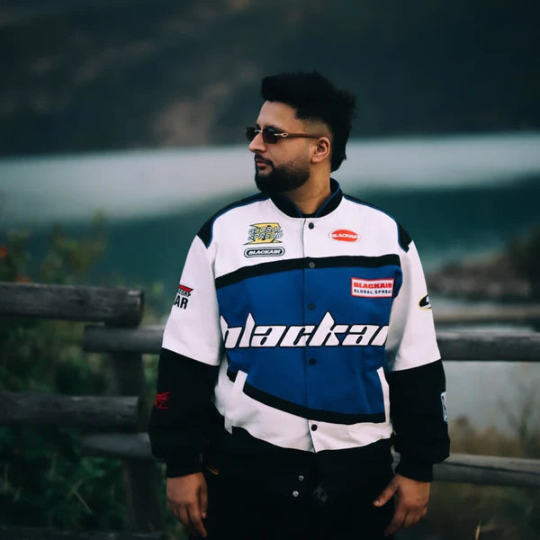 BLACKAIR™ Street Racing Jacket – ModernDrip Edition (Blue-White-Black)