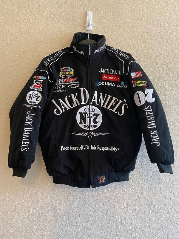 Jack Daniel's Old No. 7 Official Branded Racing Jacket - Black | Myra Casual