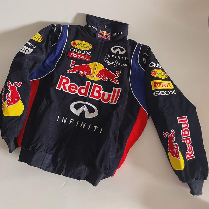 Red Bull Official Racing Jacket - Navy Blue | Myra Casual